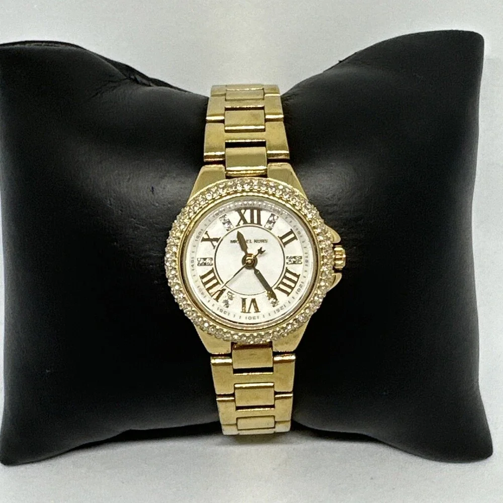 Michael Kors Camille MK3252 Womens Gold Stainless Steel Analog Dial Watch HME618